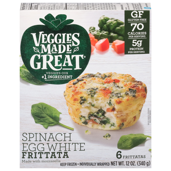 Veggies Made Great Frittata, Spinach Egg White Same-Day Delivery