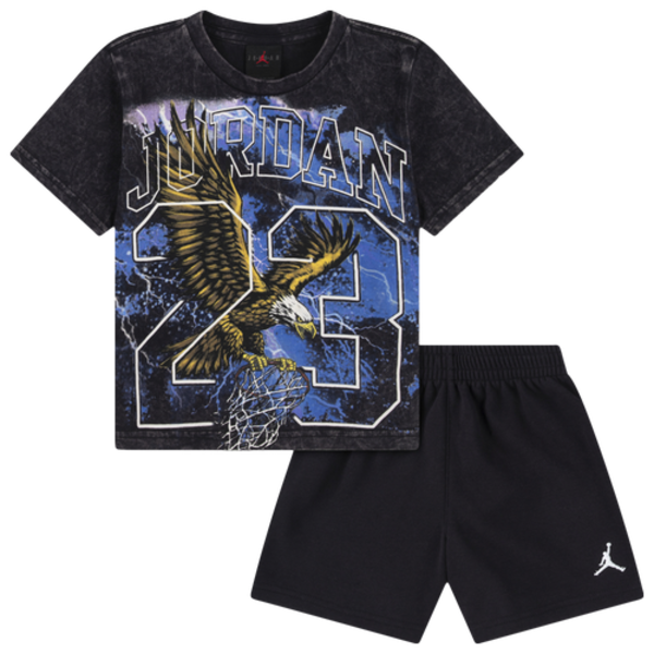 Jordan Infant Boys' Soaring High T-Shirt & Shorts Set, 18MO - Black