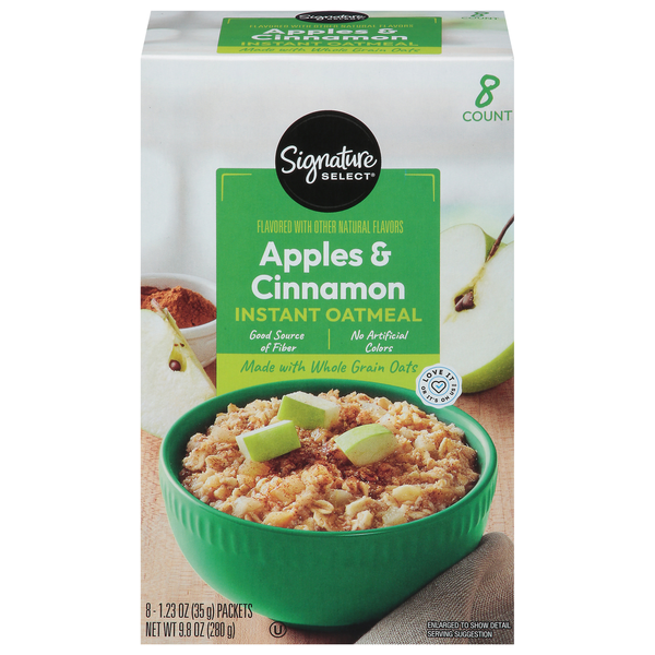 Signature SELECT Instant Oatmeal, Apple & Cinnamon