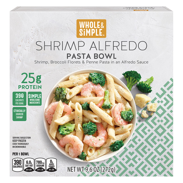 Whole & Simple Shrimp Alfredo