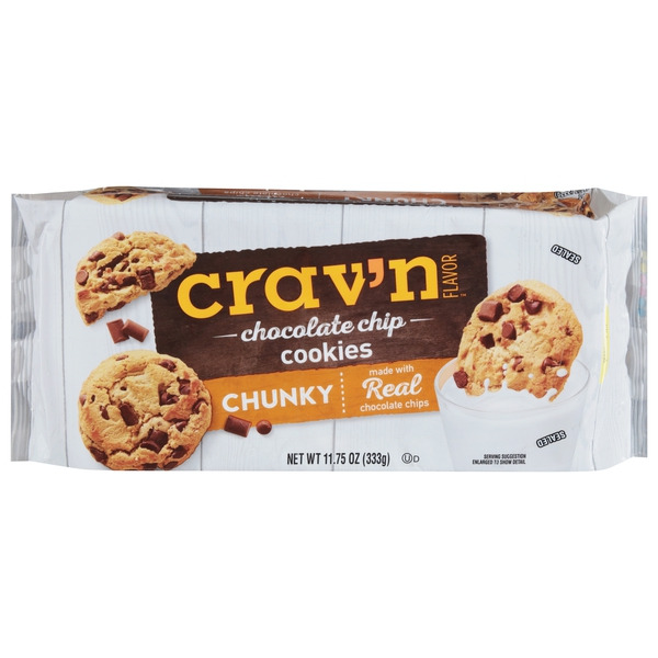ラッキー Crav'n Flavor Cookies, Chocolate Chip, Chunky Same-Day Delivery or