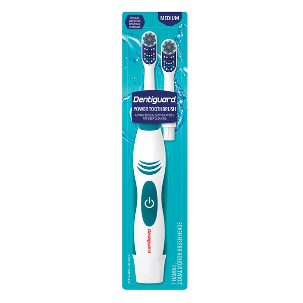 ALDI Dentiguard Green Medium Power Toothbrush With Refills SameDay