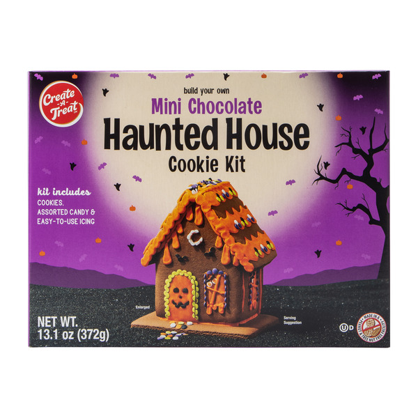 Create-A-Treat Build Your Own Mini Chocolate Haunted House Cookie Kit