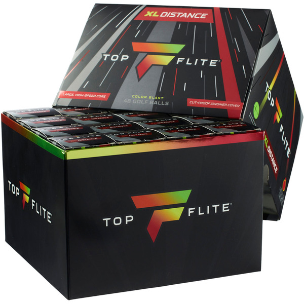 Top Flite Distance Golf Balls, XL - Color Blast