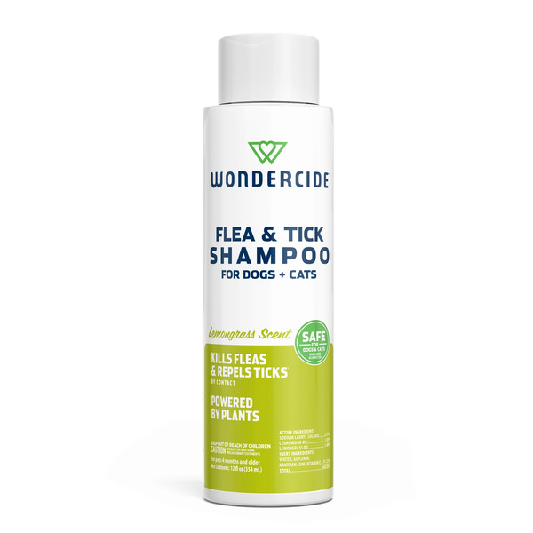 Wondercide Natural Flea & Tick Shampoo for Dogs & Cats - Lemongrass