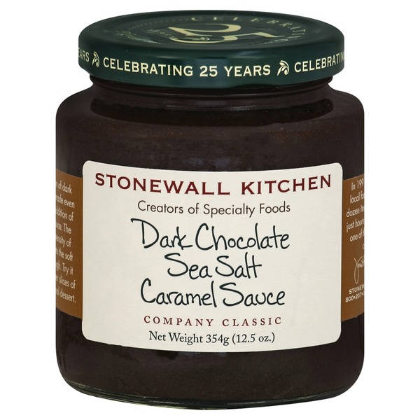 Stonewall Kitchen Dark Chocolate Sea Salt Caramel Sauce 12 5 Oz