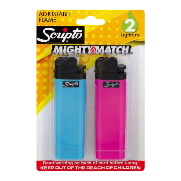 Scripto Adjustable Flame Lighter 2 CT (2 ct) Instacart