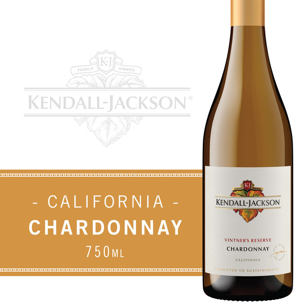 Kendall-Jackson Vintner's Reserve Chardonnay White Wine, 750ml