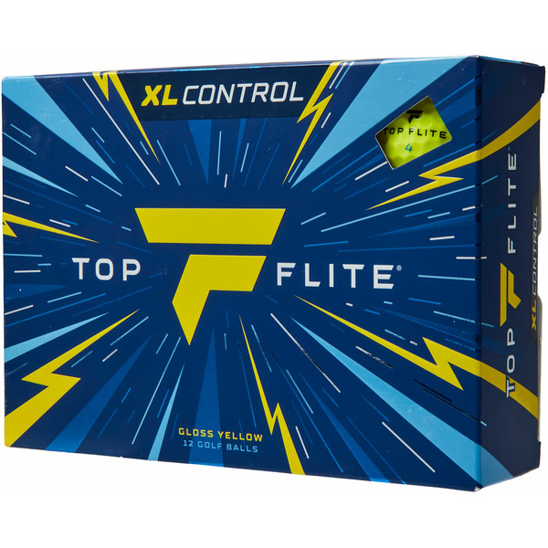 Top Flite XL Control Golf Balls - Gloss Yellow