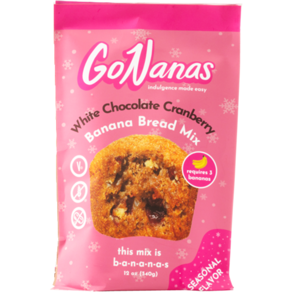 Go Nanas Inc White Chocolate Cranberry Banana Bread Mix