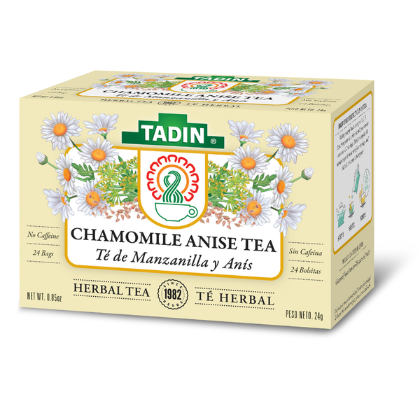 Tadin Chamomile Tea with Anise, Caffeine Free Herbal Tea