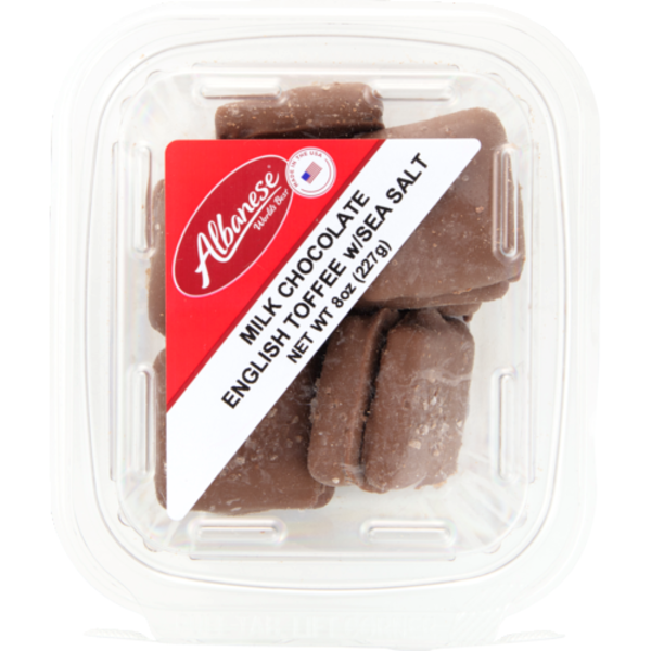 Albanese Confectionery Milk Chocolate English Toffee With Sea Salt