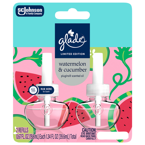 Glade Watermelon & Cucumber Scented Oil Refills