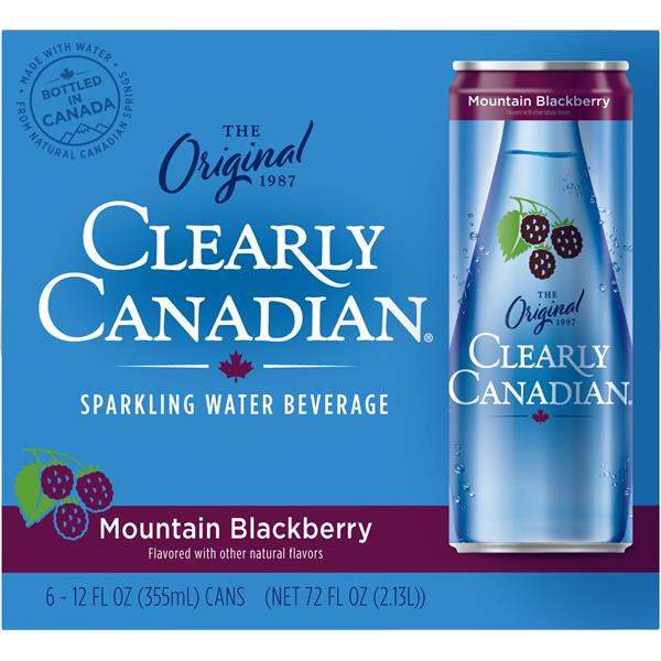 Clearly Canadian Sparkling Water Beverage, Mountain Blackberry