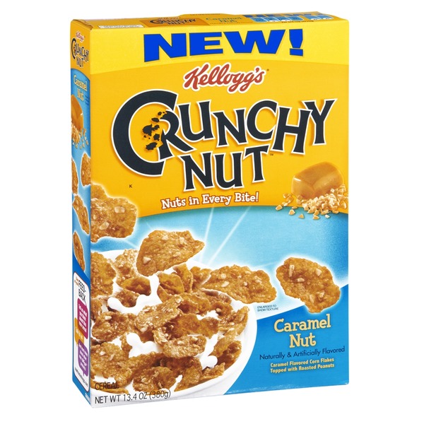 Kellogg's Crunchy Nut Caramel Nut Cereal (13.4 oz) Instacart