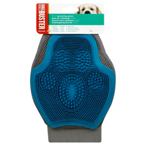Aspen Pet FurBuster 3-in-1 Dog Grooming Glove