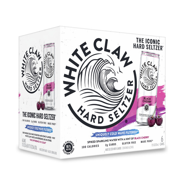 白樺 White Claw Hard Seltzer Black Cherry Same-Day Delivery or Pickup