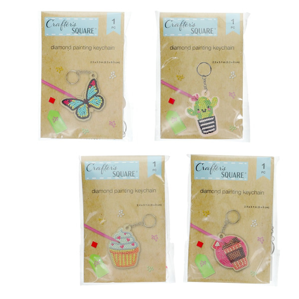 Crafter's Square Diamond Painting Keychain Same-Day Delivery | Dollar Tree
