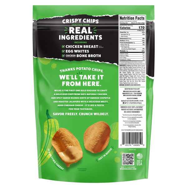 Enlarge Alternative view of Chips & Pretzels Wilde Chips Spicy Queso Protein Chips (opens in a new tab)