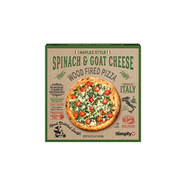 Simply GO Frozen Spinach & Goat Cheese Wood Fired Pizza