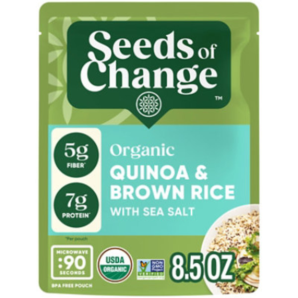 SEEDS OF CHANGE with Sea Salt Organic Quinoa & Brown Rice