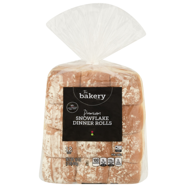 Stop & Shop The Bakery Dinner Rolls, Snowflake, Premium Same-Day ...
