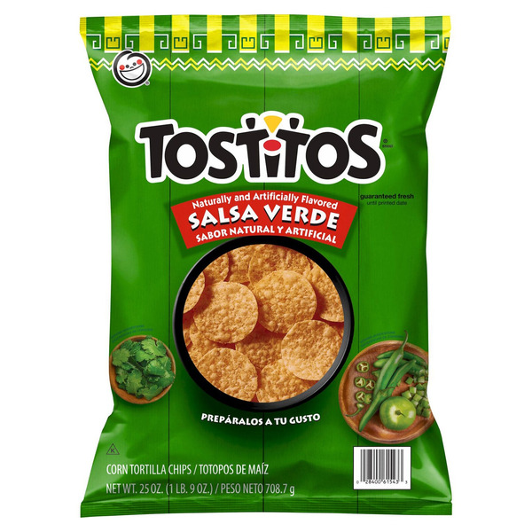 Tostitos Salsa Verde Chips, 25 oz