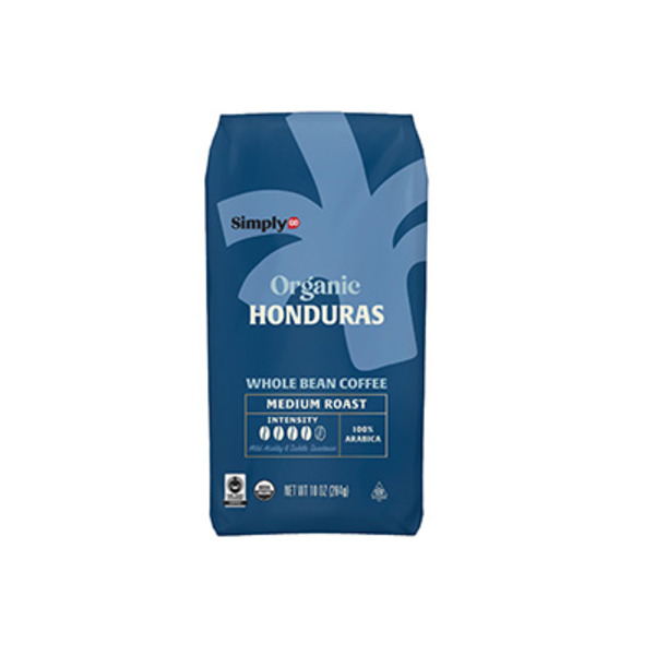 Simplygo Organic Honduras Medium Roast Whole Bean Coffee