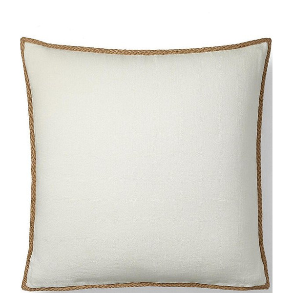 Ralph Lauren Tyler Collection Lucas Braided Jute Trimmed Euro Sham