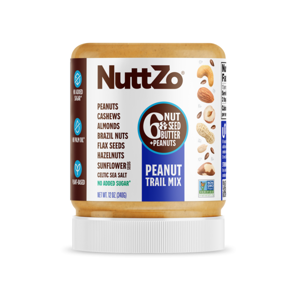 NuttZo Peanut Trail Mix, 6 nut and seed butter plus peanuts Same