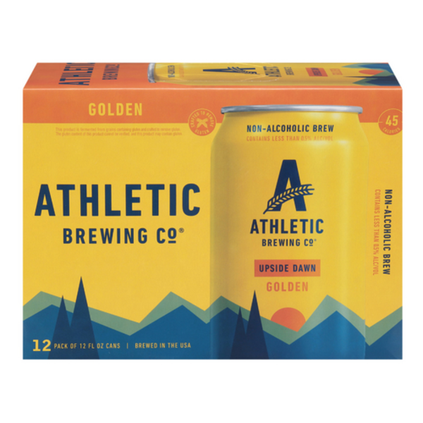 Athletic Brewing Co Upside Dawn Golden Ale 12 Pack Cans