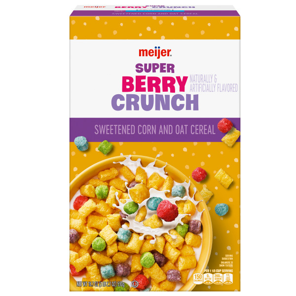 Meijer Super Berry Crunch Sweetened Corn And Oat Cereal
