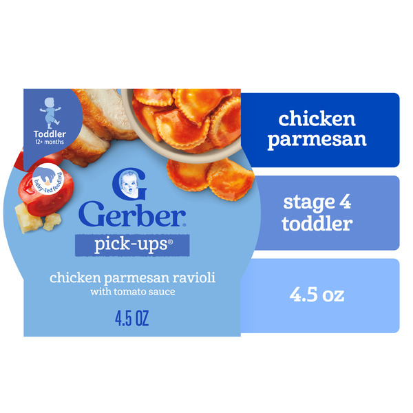 Gerber Pick-Ups Chicken Parmesan Ravioli with Tomato Sauce