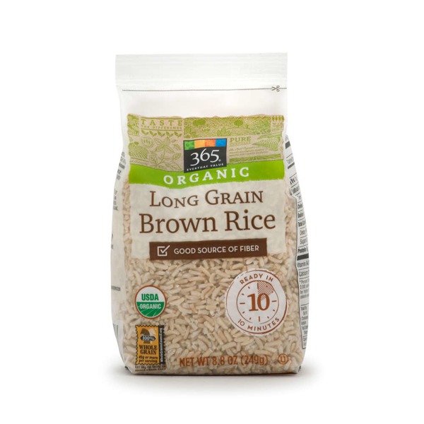 365 Organic Long Grain Brown Rice (8.8 oz) from Whole Foods Market Instacart