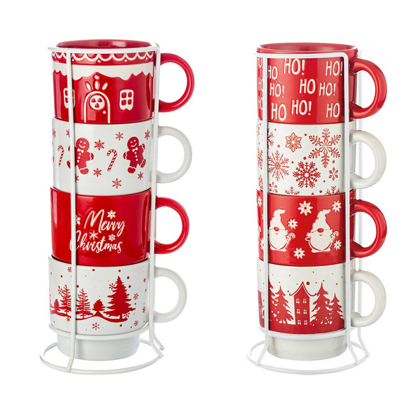 Signature Housewares Christmas Tower Mugs 8 count