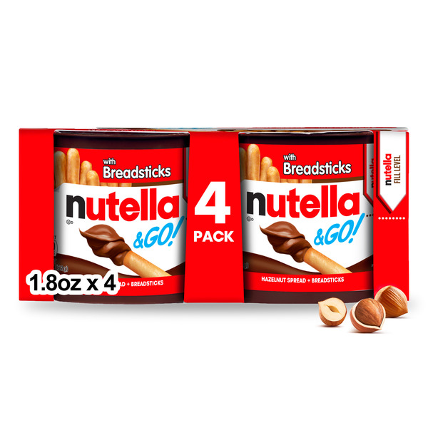 Nutella & Go Chocolate Hazelnut Spread with Cocoa + Breadsticks