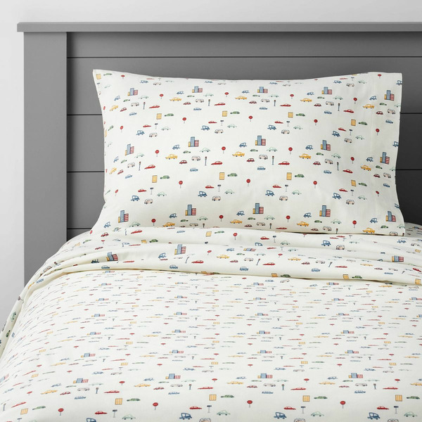 Pillowfort Twin City Cars Cotton Sheet Set - ™