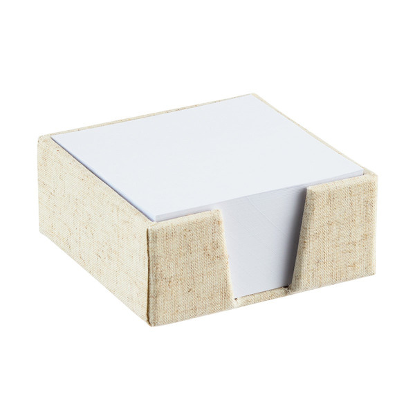 Bigso Box Of Sweden James Sticky Note Holder, 4-5/16 x 1-15/16 in - Linen