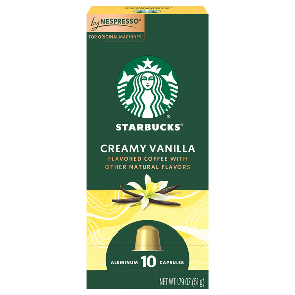 Starbucks Coffee, Creamy Vanilla, Aluminum Capsules