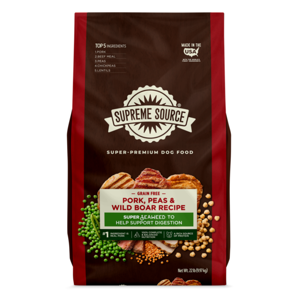 ドッグフード SHO53 Supreme Source Dog Food, Grain-Free Pork, Peas and Wild Boar
