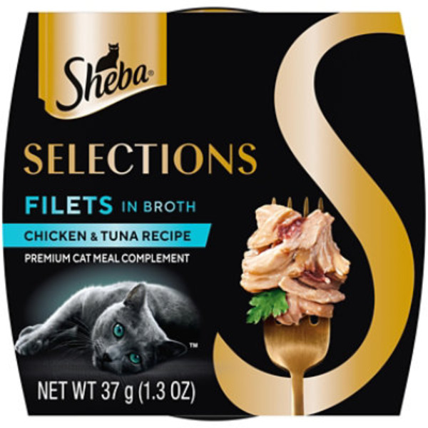 Safeway SHEBA PERFECT PORTIONS Filets in Broth Cat Meal Complement ...