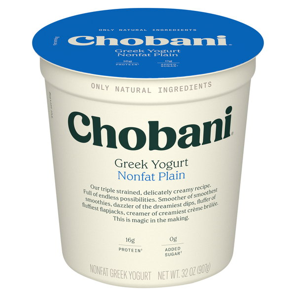 Chobani Nonfat Plain Greek Yogurt