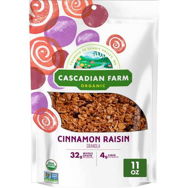 Cascadian Farm Organic Cinnamon Raisin Granola