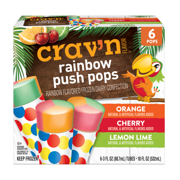 Crav'n Flavor Cravn Rainbow Sherbet Push Up Same-Day Delivery or
