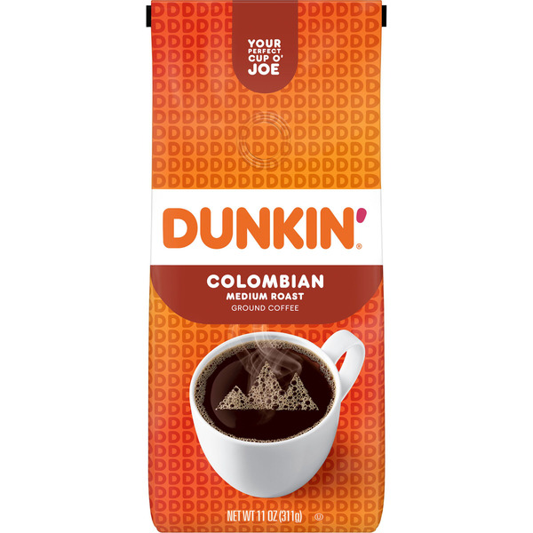 Dunkin' Colombian Medium Roast Ground Coffee Same-Day Delivery or