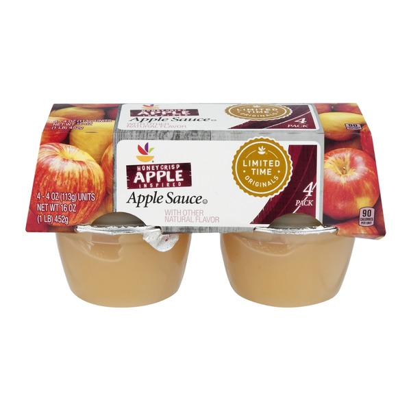 Ahold Apple Sauce Honeycrisp Apple 4 PK (4 oz) Instacart