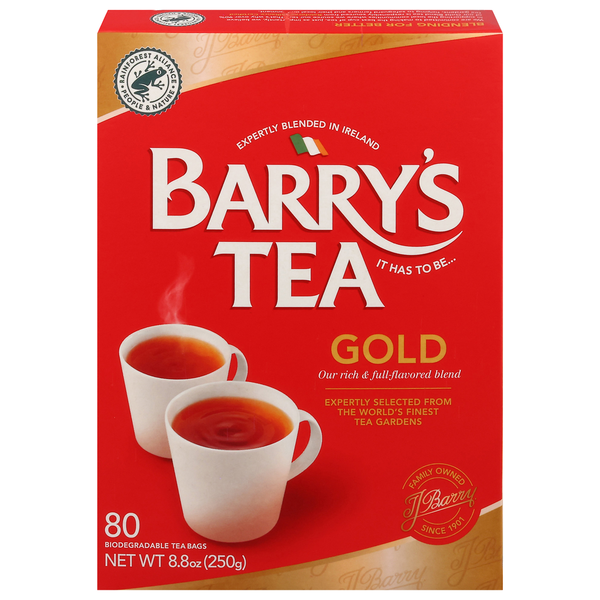 バリーズティー 紅茶　4個セット BARRRY'S TEA GOLD Barry's Tea Gold Blend Same-Day Delivery | Bristol Farms