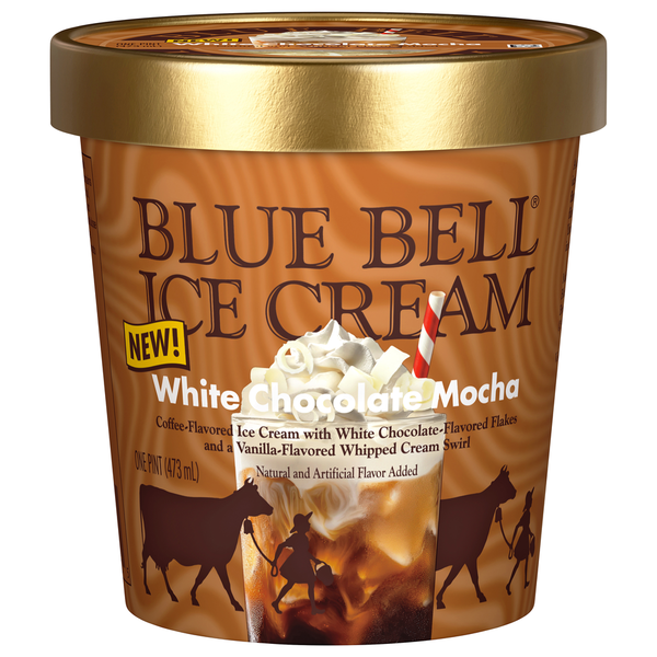 Blue Bell White Chocolate Mocha Ice Cream Same-Day Delivery