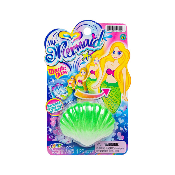Ja-Ru Magic Grow Mermaid in a Shell Toy Same-Day Delivery | Three