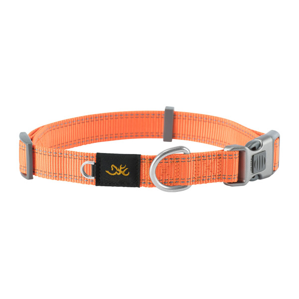 Browning Safety Os Classic Webbing Dog Collar, Large - Orange